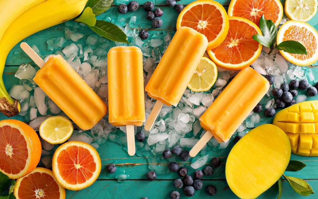 Orange Banana & Raspberry Fruit Tingle Ice Delights